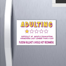 Load image into Gallery viewer, Adulting 1 Star Review Fridge Magnet
