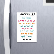 Load image into Gallery viewer, House Rules Fridge Magnet
