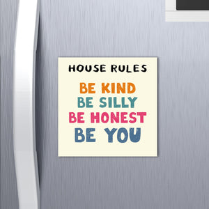 Fun House Rules Fridge Magnet