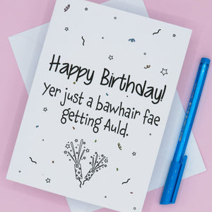 Bawhair Funny Birthday Card